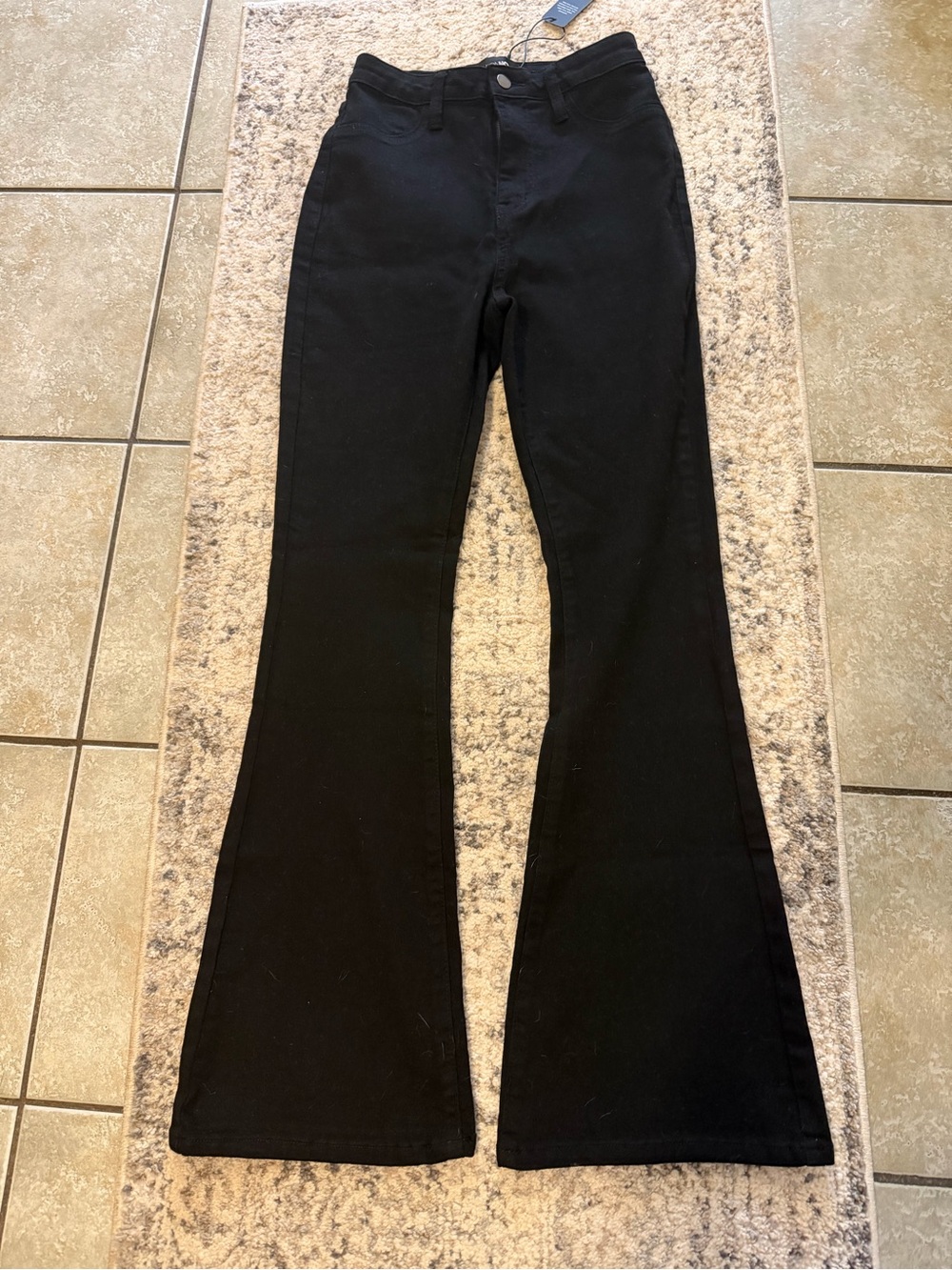 Fashion Nova Black High-Rise Flare Jeans